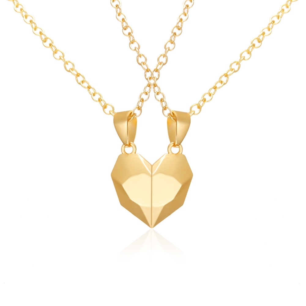 Heart of gold magnetic necklace